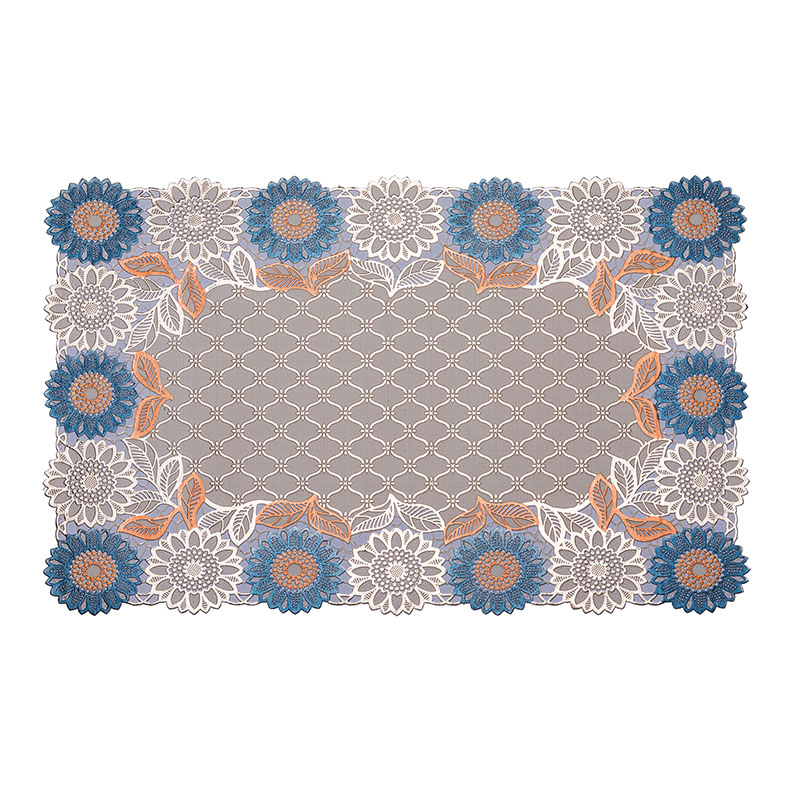 Lace Anti Slip Mat Plate Christmas Kids Dinner Tablemat Pvc Dining Table Mats