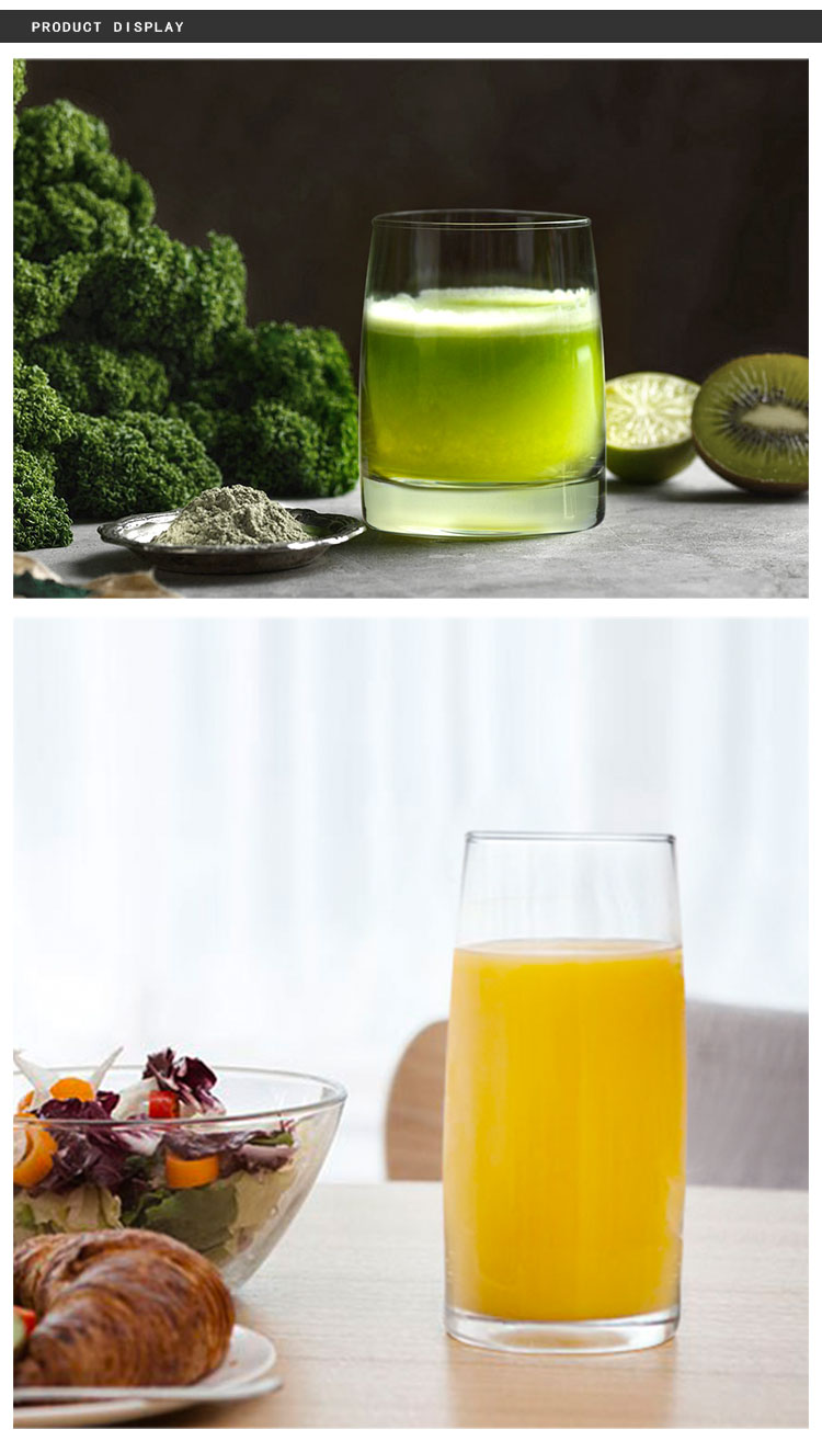 High-volume Wholesale Glassware Tumblers 525ml 355ml Clear Cup Drinking Juice Glass