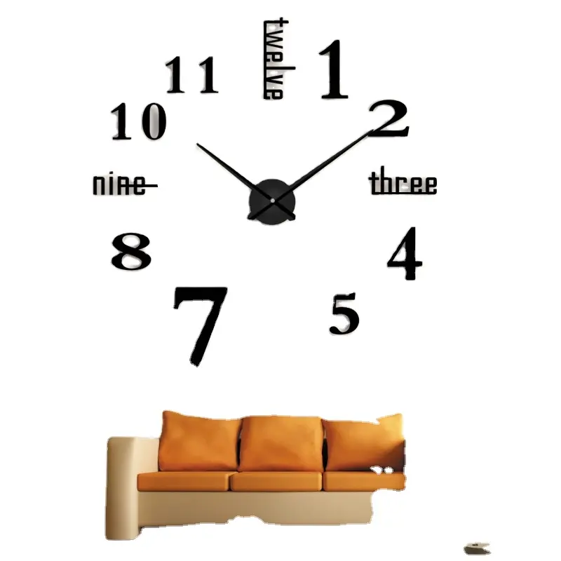 Fashion creative diy wall clock dong ho dan tuong reloj de pared clock themes