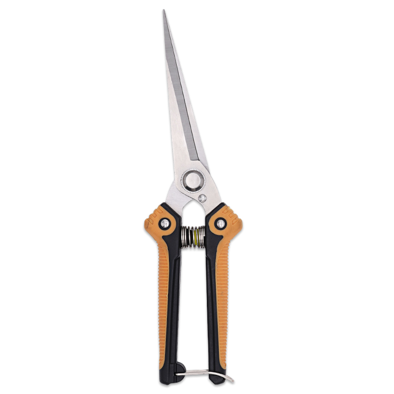 stainless steel shears flower bonsai pruning long head trimming scissors curved garden grape scissors
