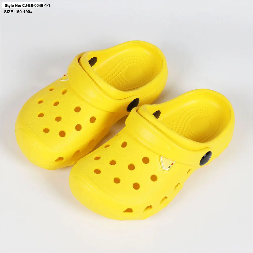 Customized durable kid garden clog holeys eva casual shoes children's clogs
