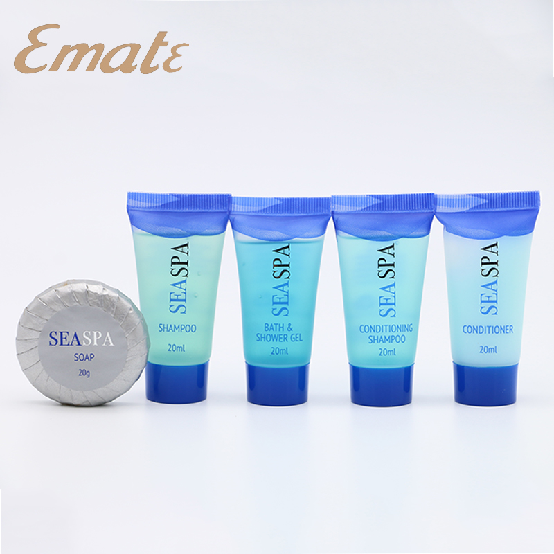 20ml hotel shampoo and conditioner and soap