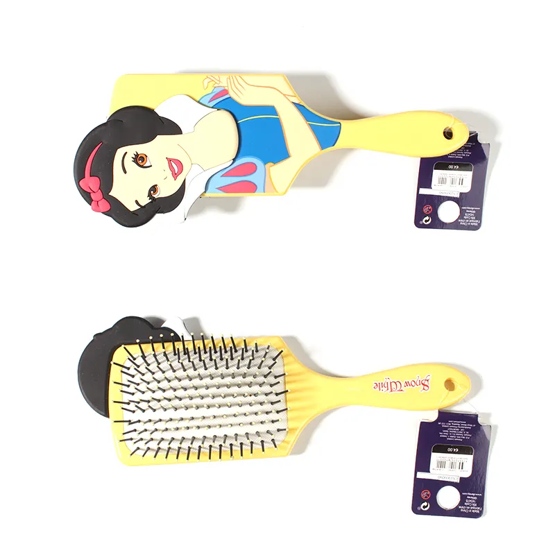 Fashionable high quality rubber colorful comb for girls
