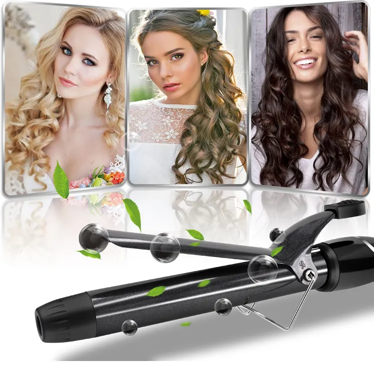 25mm 1 Inch barrel LCD Professional Hair Curling Iron for Travel