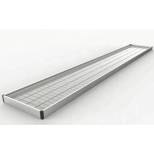 Aluminium hydroponic plastic flood tray 4'x8' ebb and flow roll bench
