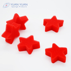 Wholesale Red Star Shape Polyurethane Sponge Foam