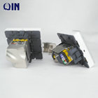 High quality French type 180 degree toolless STP FTP SFTP Zinc Alloy Cat6a Cat7 Keystone jack 45*45mm 76576