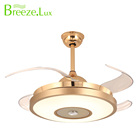 Electric power source gold color ceiling Installation 220 volt ceiling fan led light