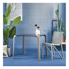 China hot sale dining room furniture plastic dining chair and table set luxury modern design simple dining room set