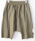 DATA Boy's Summer Cool Knitted Linen Harem Solid Shorts