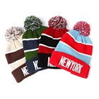 Factory Supply Promotional 100% Acrylic Made Knit Cap Beanie ,Embroidery Logo Custom Cheap Plain Beanies For Unisex