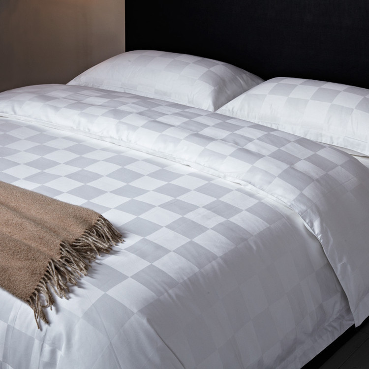 100% cotton fabric with jacquard pattern for hotel sheets