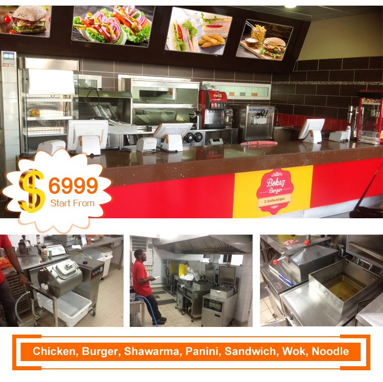 Fast Food Shop Burger Making Equipment for Sale Mcdonalds