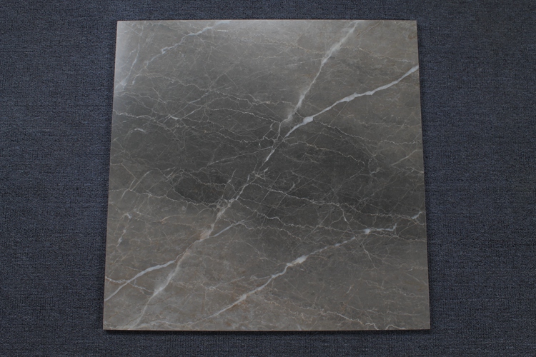 New Design Black Matte Marble Look Crack Porcelain Floor Tiles In Suriname