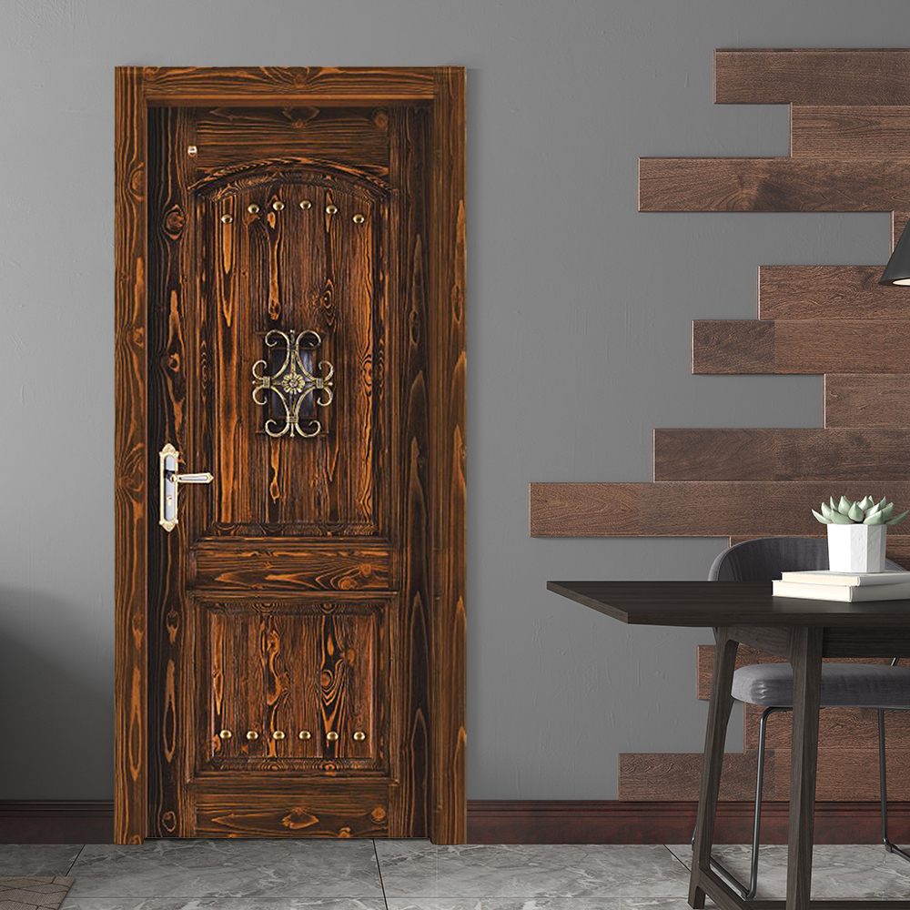 new design knotty pine rustic wood entry door