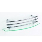Space saving home furniture tempered glass shelf bathroom glass shelf