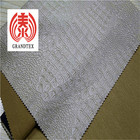 Durable Embossed Leather Fabric , Beige PU Coated Leather No Fading