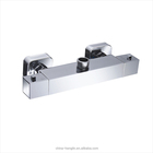 brass thermostatic wall mounted shower mixer faucet