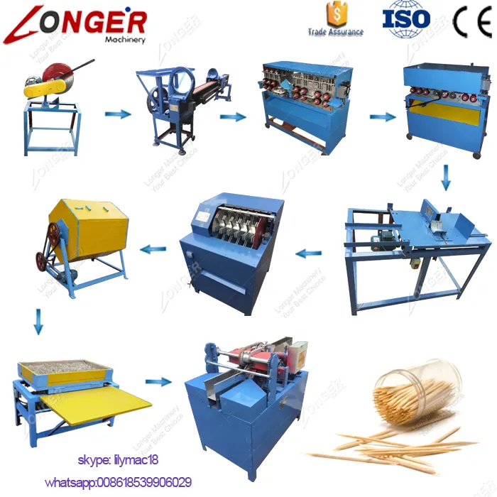 Factory Production CE Approved Bamboo Toothpick Making Machine Price