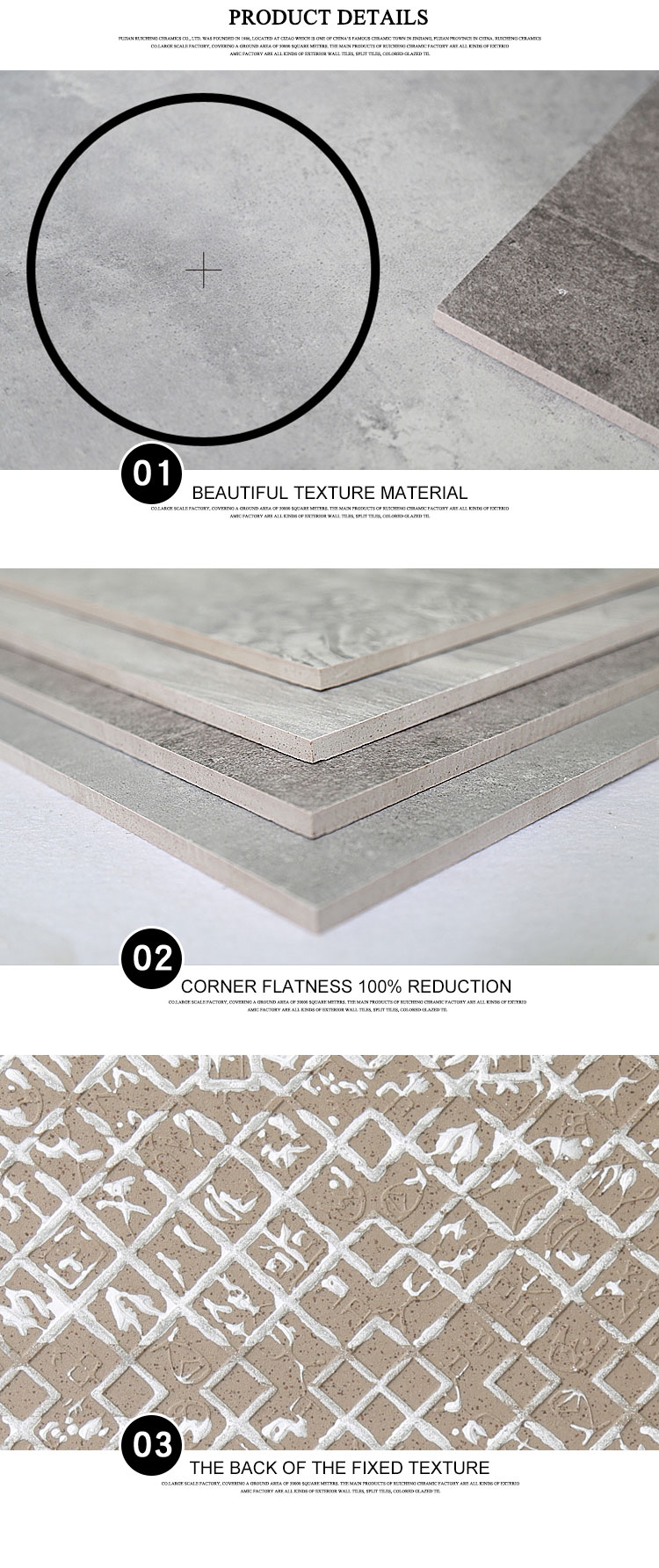 High quality cement tiles in full body quality,stone looking