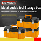 PP Plastic Suitcase Anti-Broken Storage Toolbox with removable tray
