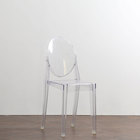 Luxury modern elegant clear plastic wedding event Banquet Chair round back transparent plastic chair wholesale chairs