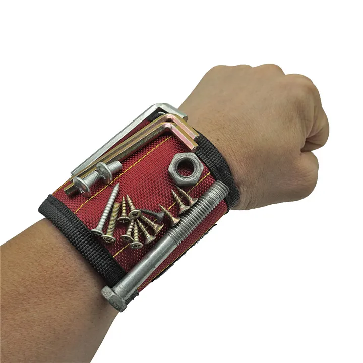 New portable tool hold magnetic wristband for holding tools
