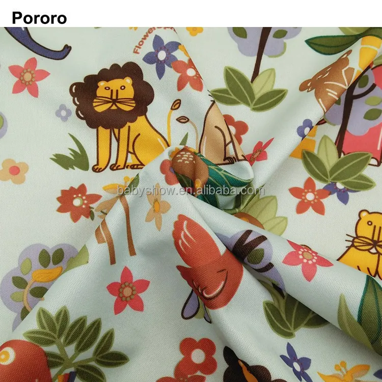 customized digital printed waterproof PUL fabric for cloth diapers