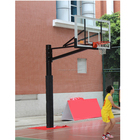 Outdoor In-ground Fixed Basketball Hoop Stand with 72" Backboard