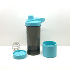 Hot Sale 700ml Plastic Water Tritan Bottle Protein Shaker With Straw Stwadd Silicone Travel
