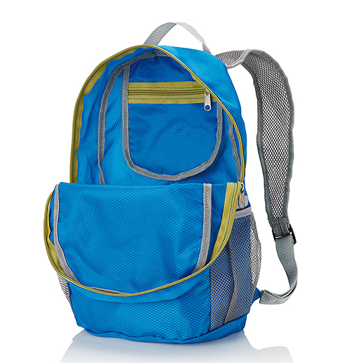 Sac à dos de randonnée pliable léger et imperméable promotionnel avec logos personnalisés