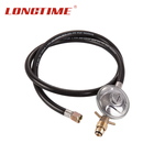2.8kpa lpg gas pressure gauge regulator for gas grill with aga certified low pressure regulator
