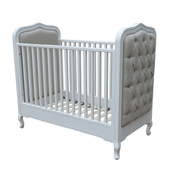 luxury royal wooden baby crib