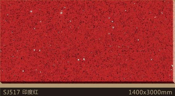Red quartz countertops India Red