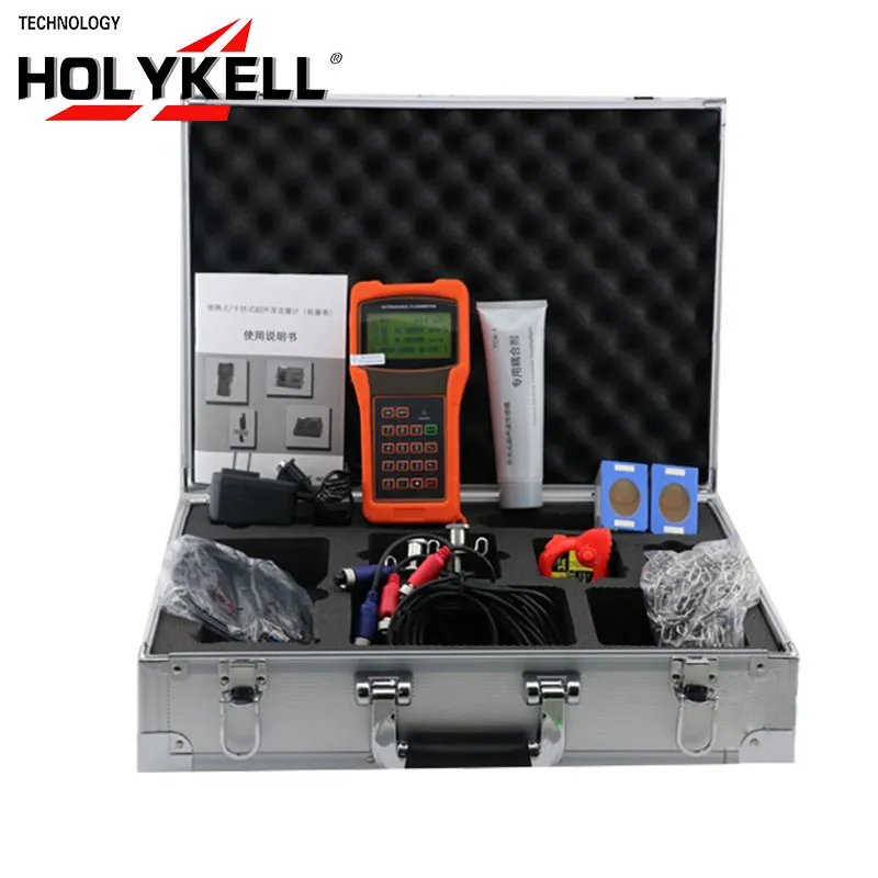Holykell Factory HUF2000-H DN32~DN1000 Non-contact Ultrasonic Water Flow Meter
