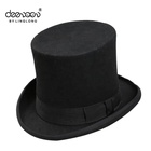 Chaplin Wool Felt Top Hat men Wholesale hats caps