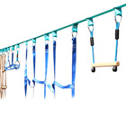 40ft, 45ft, 50ft Logo Customized Colorful Portable Fun Playground Backyard Obstacle Course for Kids
