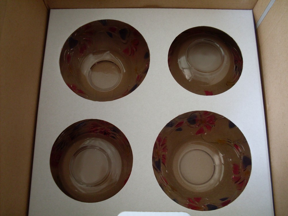 Haonai Wholesale 6 Pcs Glass Bowl / Glass Salad Bowl/Glass Cooking Bowl Set