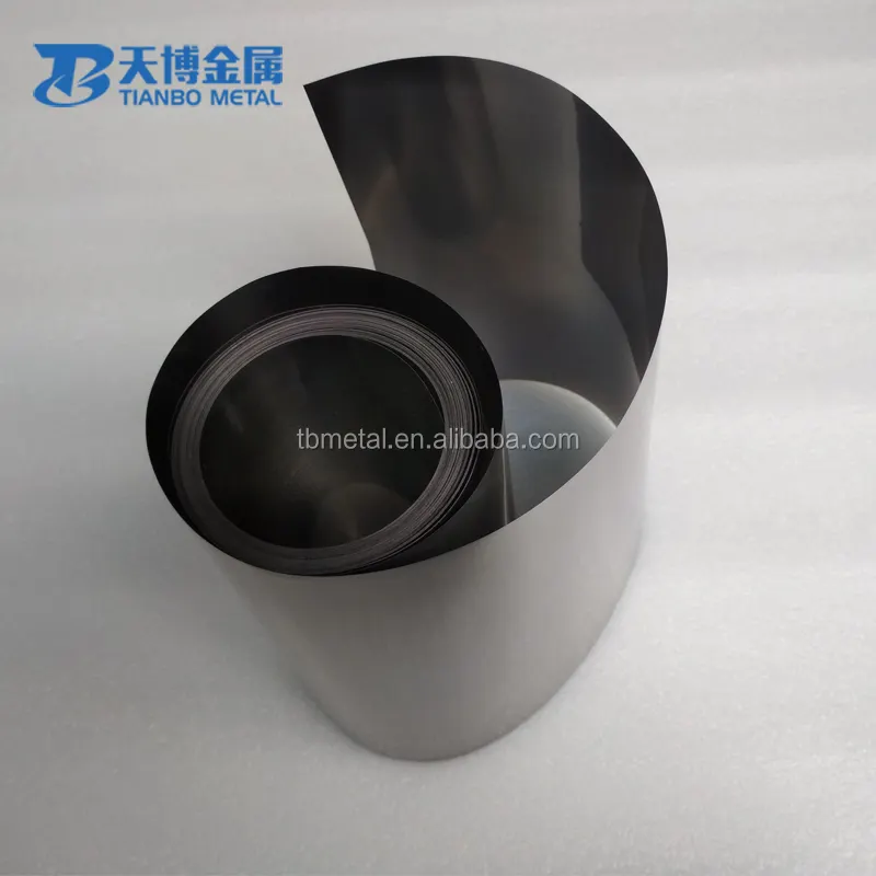 polishing cold rolled W1 99.95% Pure Tungsten Foil for medical usage hot sale in stock manufacturer from baoji tianbo