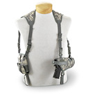 Outdoor Tactical Universal Hidden Shoulder Pistol Holster with 2 magazine Pouch