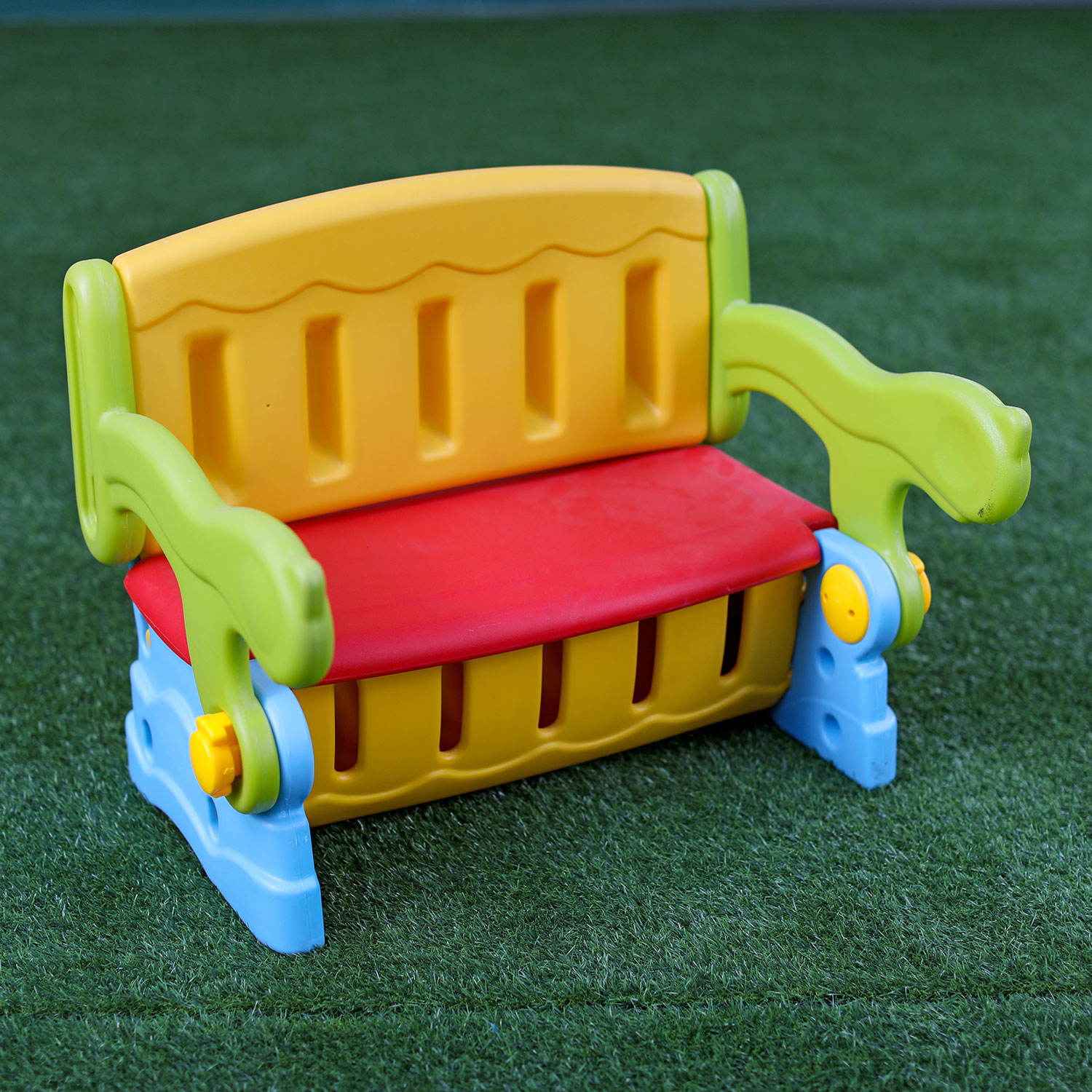 Children multifunctional 2-in-1 plastic slide rocker to kids rocking