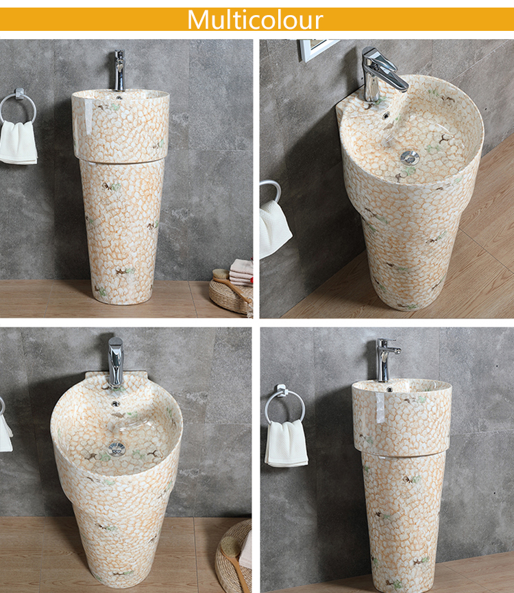 Best sellers freestanding stand bathroom ceramic wash basin
