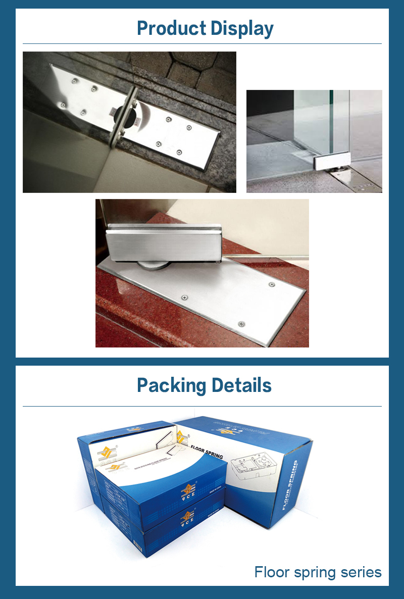 European Glass Door Floor Spring Hinge For Glass Partition Hydraulic Floor Spring Door Closer