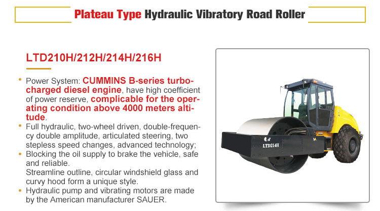 10 To 16 Ton Plateau Type Hydraulic Vibratory Road Roller