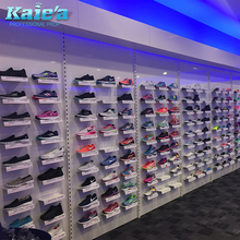 decoration for shoe shop/wall mounted shoe racks/shoes showroom design