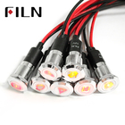 14mm mounting hole size indicator light red yellow blue green white 12v 24v 36v 110v 220v pilot lamp with symbol