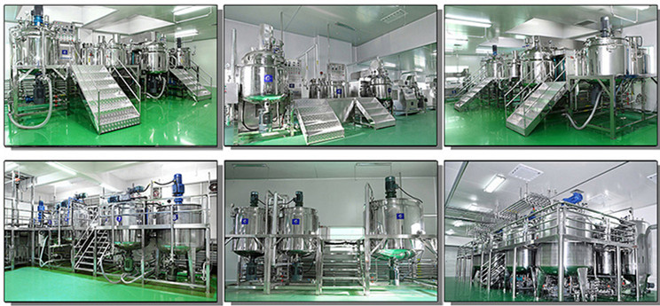 cosmetics vacuum emulsifying homogenizer mixing machine