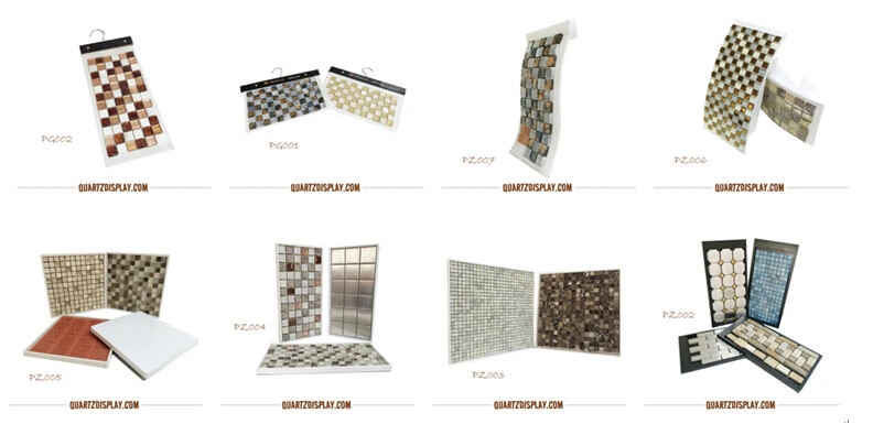 Factory Wholesale price customized Acrylic Sample Board Portable Ceramic marble mosaic tile for Showroom Display Racks Stands