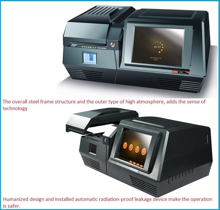 EXF8200 Spéctromètre à rayons X XRF, analyseur de pureté, machine de test pour bijoux, or et métaux précieux