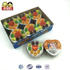 Hot Sale 35g Mixed Fruit Flavor Heart Shape Jelly Pudding Candy in Box